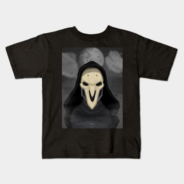 Reaper - overwatch Kids T-Shirt by MadByte